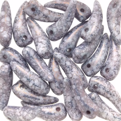 Alabaster Teracota Blue Tooth 6x16mm 5g