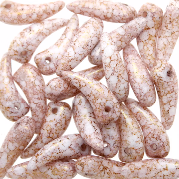 Alabaster Copper Picasso Tooth 6x16mm 5g