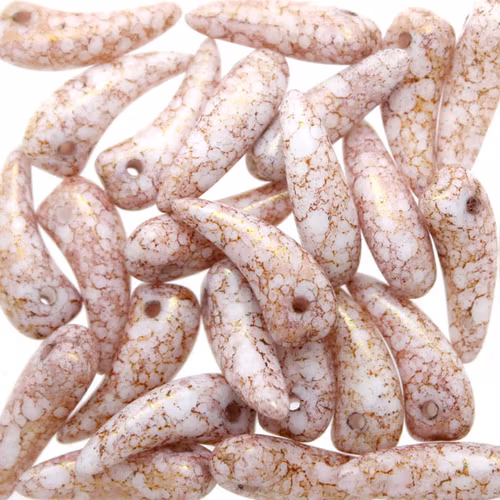 Alabaster Copper Picasso Tooth 6x16mm 5g