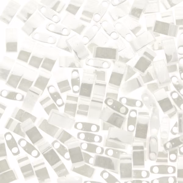 White Pearl Luster HTL0420 Miyuki Half Tila 5g