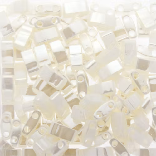 Antique Ivory Pearl Ceylon HTL0592 Miyuki Half Tila 5g