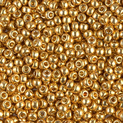 Duracoat Galvanized Gold 8-4202 Miyuki Seedbeads 8/0 10g