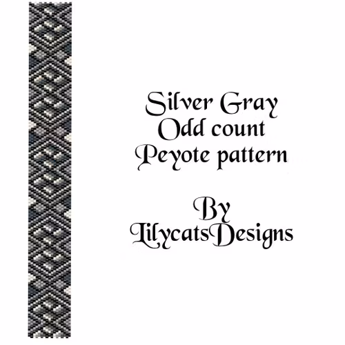 Silver Gray Peyote Armband PDF