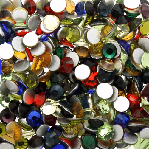 Mixade Kinesisk Strass Rose Flatback ss12 3mm ca. 70st