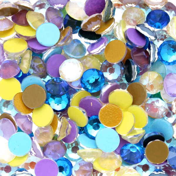 Mixade Fluorescense AB Kinesisk Strass Rose Flatback ss16 4mm ca. 50st