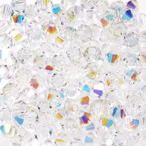Crystal AB Preciosa Bicone 4mm 144st
