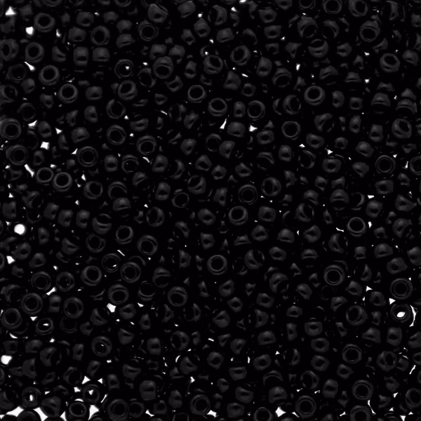 Opaque Black 11-0401 Miyuki Seedbeads 11/0 10g
