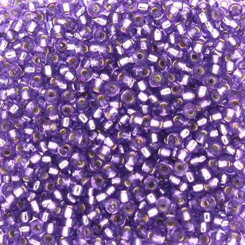 Duracoat Silverlined Dyed Lavender 11-4278 Miyuki Seedbeads 11/0 10g