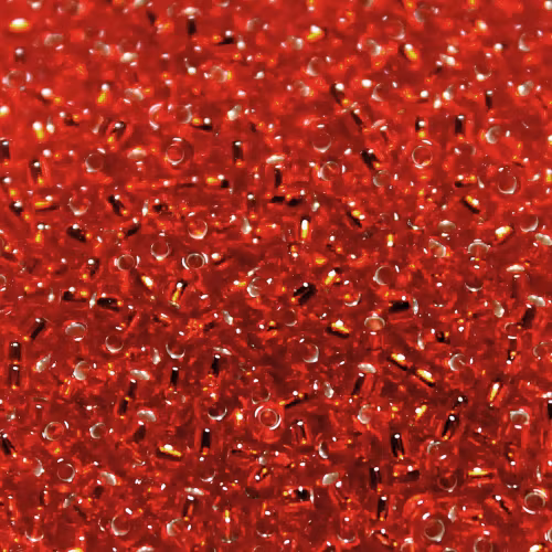Silverlined Flame Red 11-0010 Miyuki Seedbeads 11/0 10g