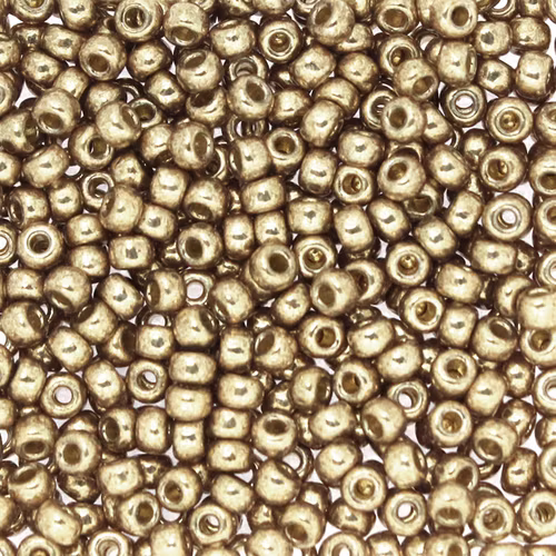 Duracoat Galvanized Champagne 8-4204 Miyuki Seedbeads 8/0 10g