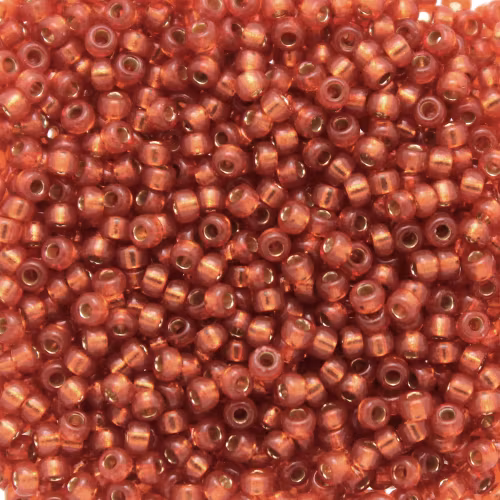 Duracoat Semi-matte Silverlined Dyed Watermelon 11-4234 Miyuki Seedbeads 11/0 10g