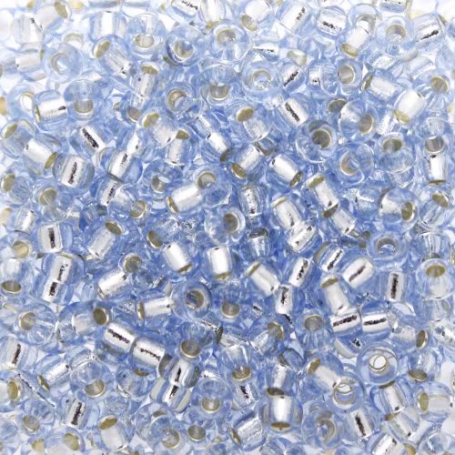 Silverlined Light Sapphire 8-2430 Miyuki Seedbeads 8/0 10g