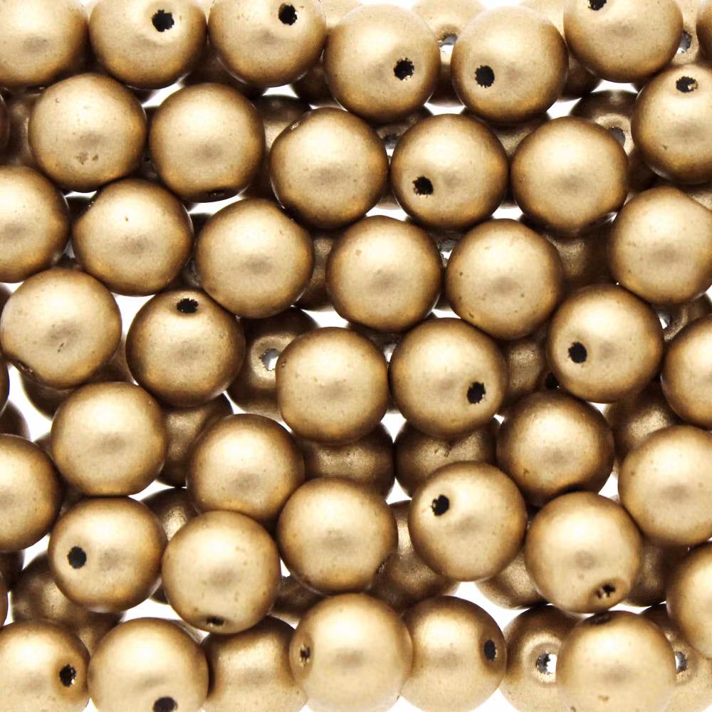 Aztec Gold Runda/Druks 6mm 50st