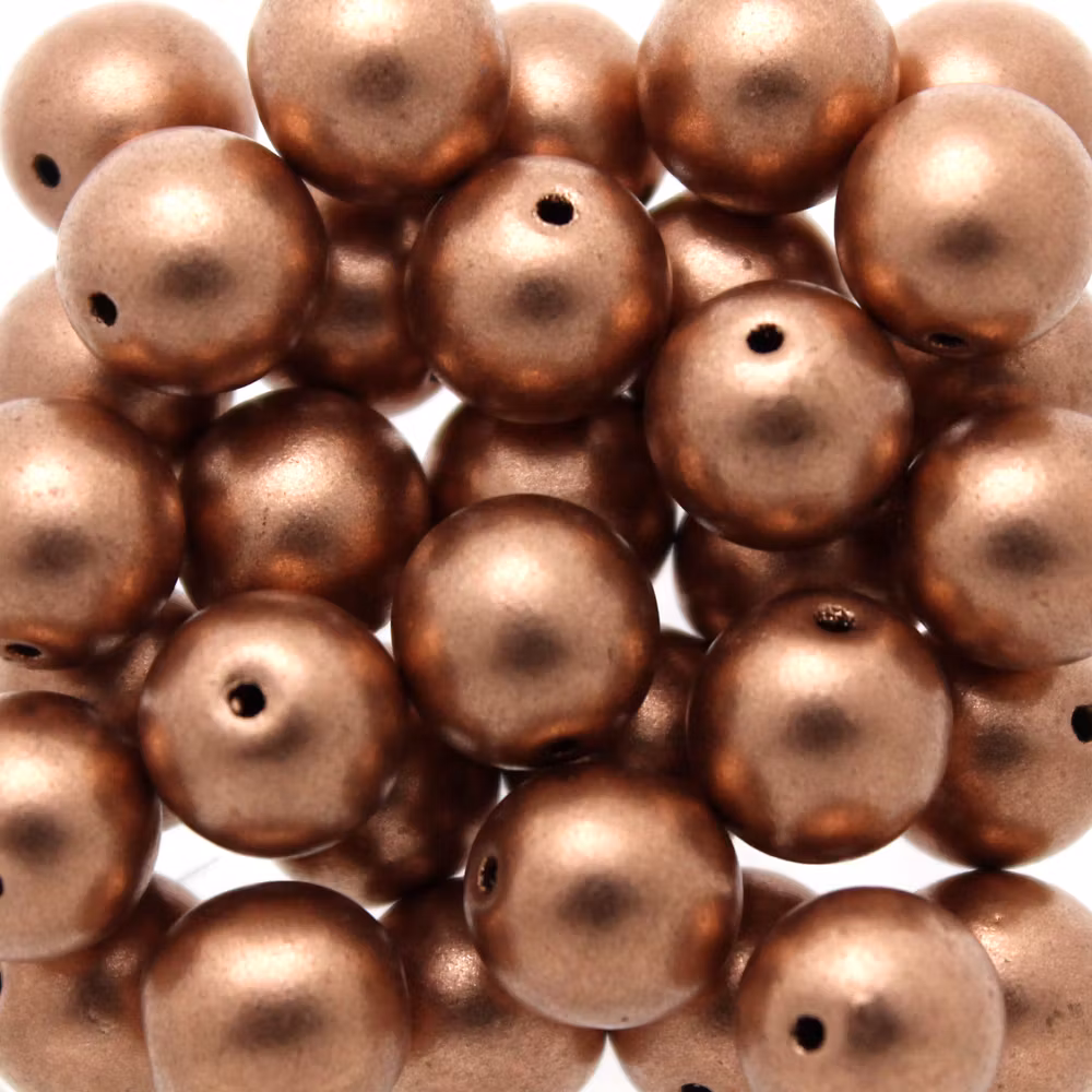 Vintage Copper Runda/Druks 8mm 25st