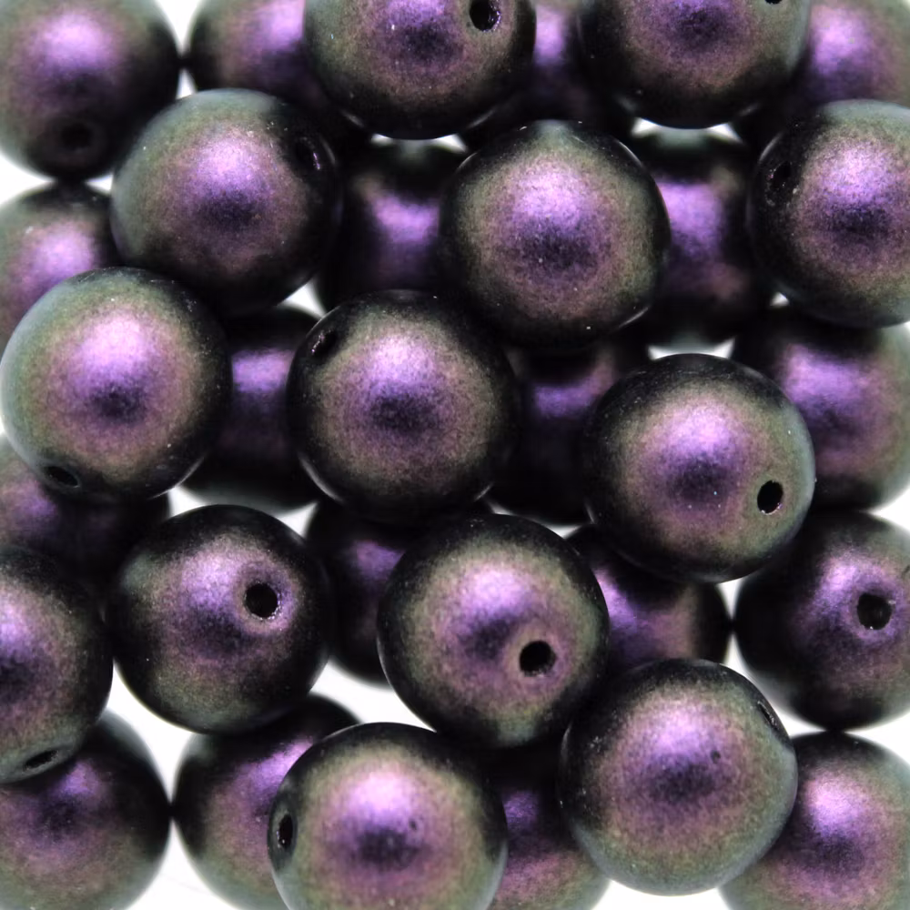 Polychrome Black Currant Runda/Druks 8mm 25st