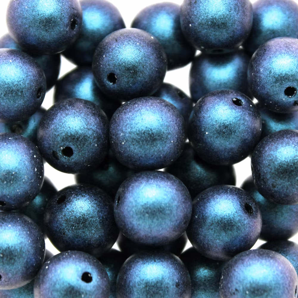 Polychrome Indigo Orchid Runda/Druks 8mm 25st