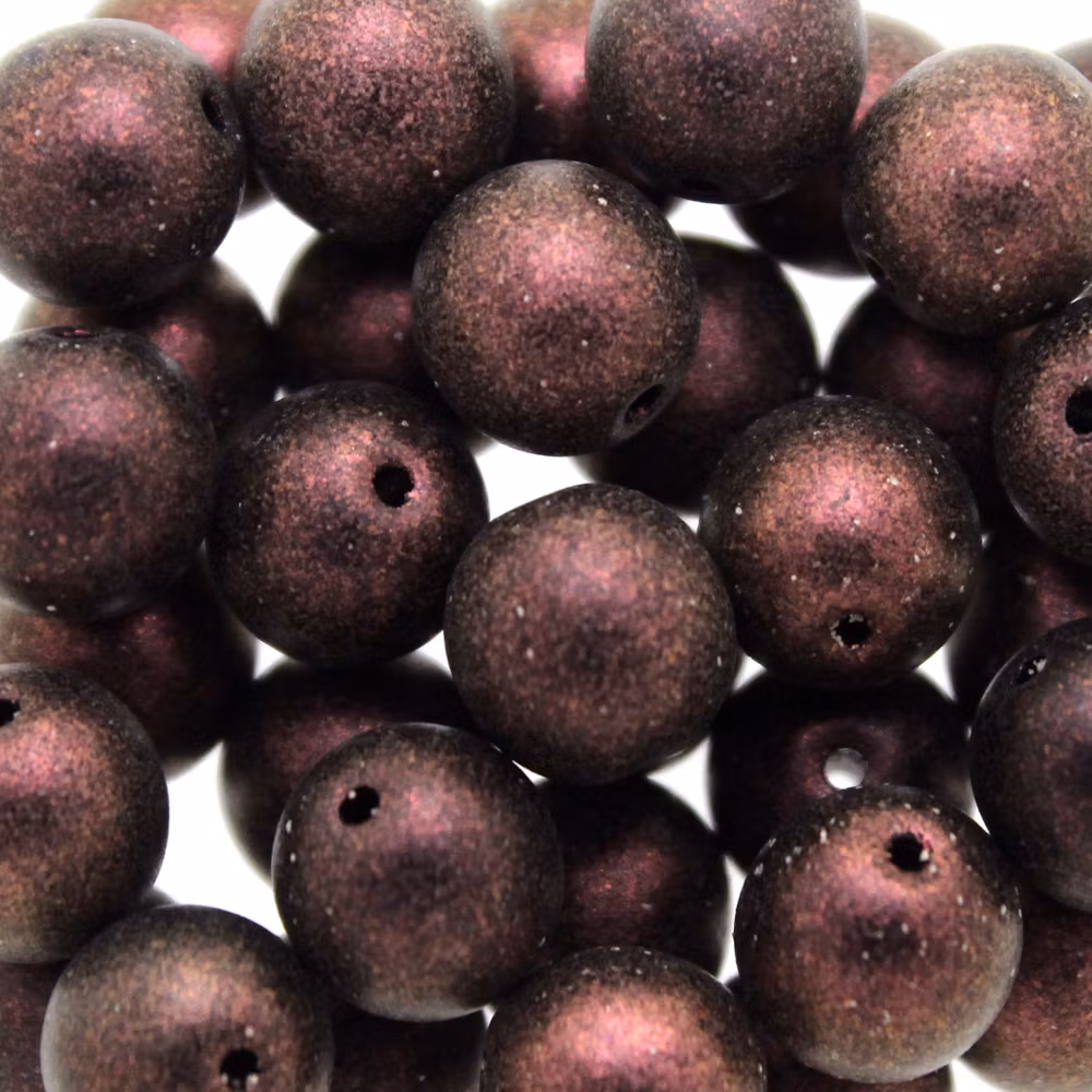 Polychrome Rose Runda/Druks 8mm 25st