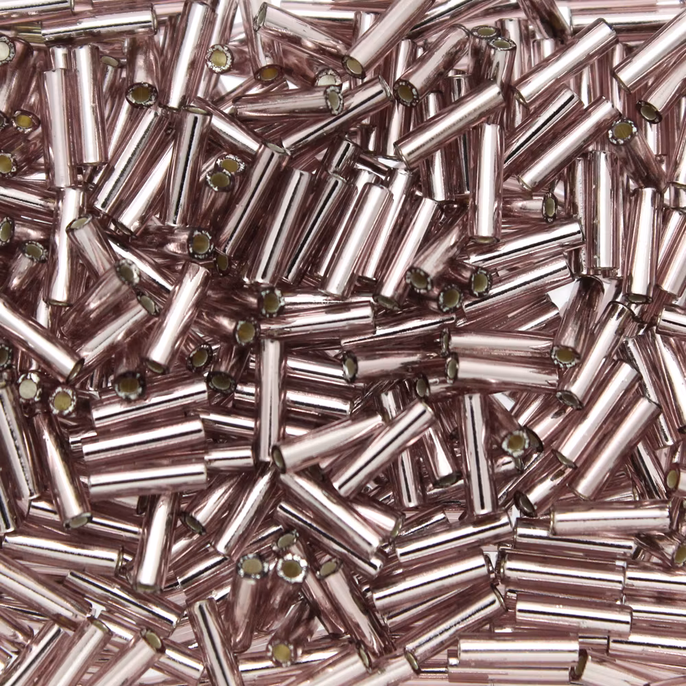 Silverlined Smoky Amethyst BGL2-0012 Miyuki Bugle Beads 6mm 10g