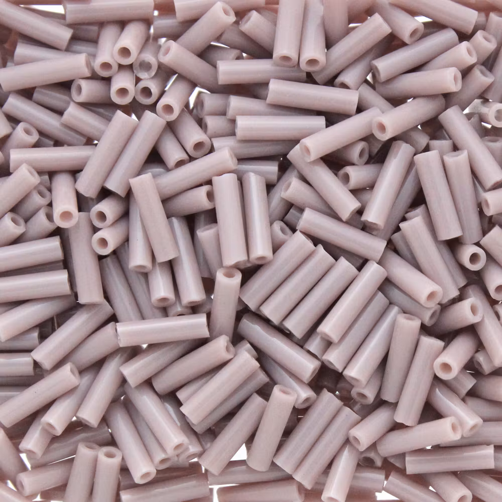 Opaque Mauve BGL2-0410 Miyuki Bugle Beads 6mm 10g