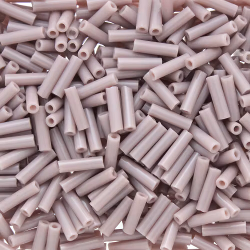 Opaque Mauve BGL2-0410 Miyuki Bugle Beads 6mm 10g