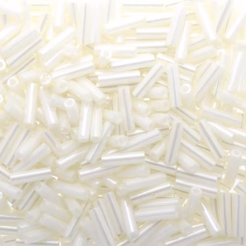 Opaque Cream Luster BGL2-0594 Miyuki Bugle Beads 6mm 10g
