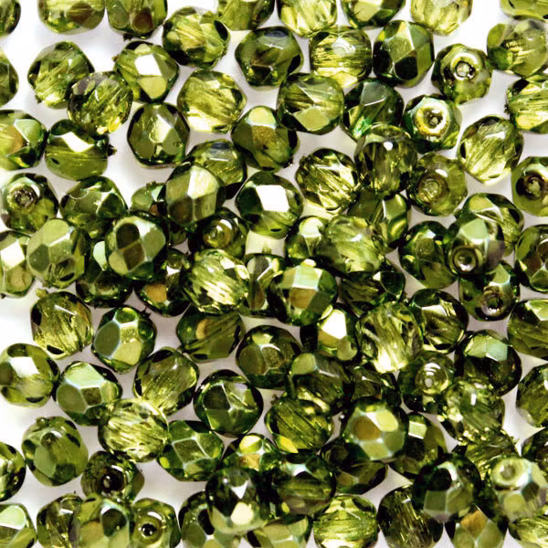 Olive Metallic Ice Fire Polish 4mm 100st