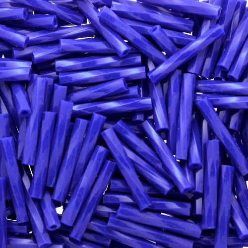 Opaque Cobalt 0414 Miyuki Twisted Bugle Beads 2x12mm 10g