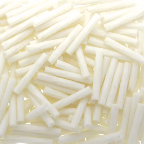 Matte Opaque Cream 2021 Miyuki Twisted Bugle Beads 2x12mm 10g