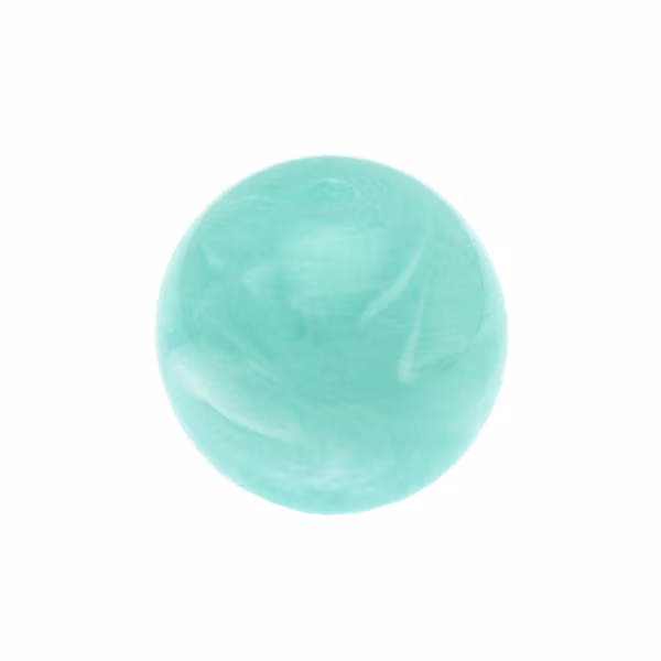 Milky Mint Green Rund Acrylpärla 18mm 1st