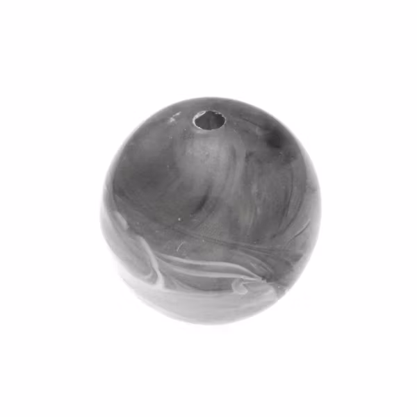 Milky Grey Rund Acrylpärla 18mm 1st