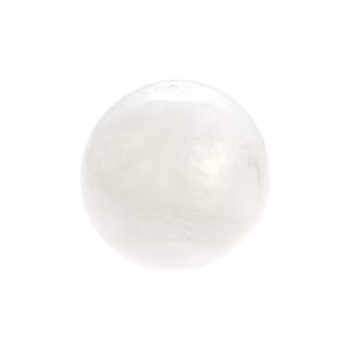 Milky White Rund Acrylpärla 18mm 1st