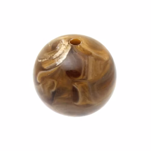 Milky Coffee Rund Acrylpärla 18mm 1st