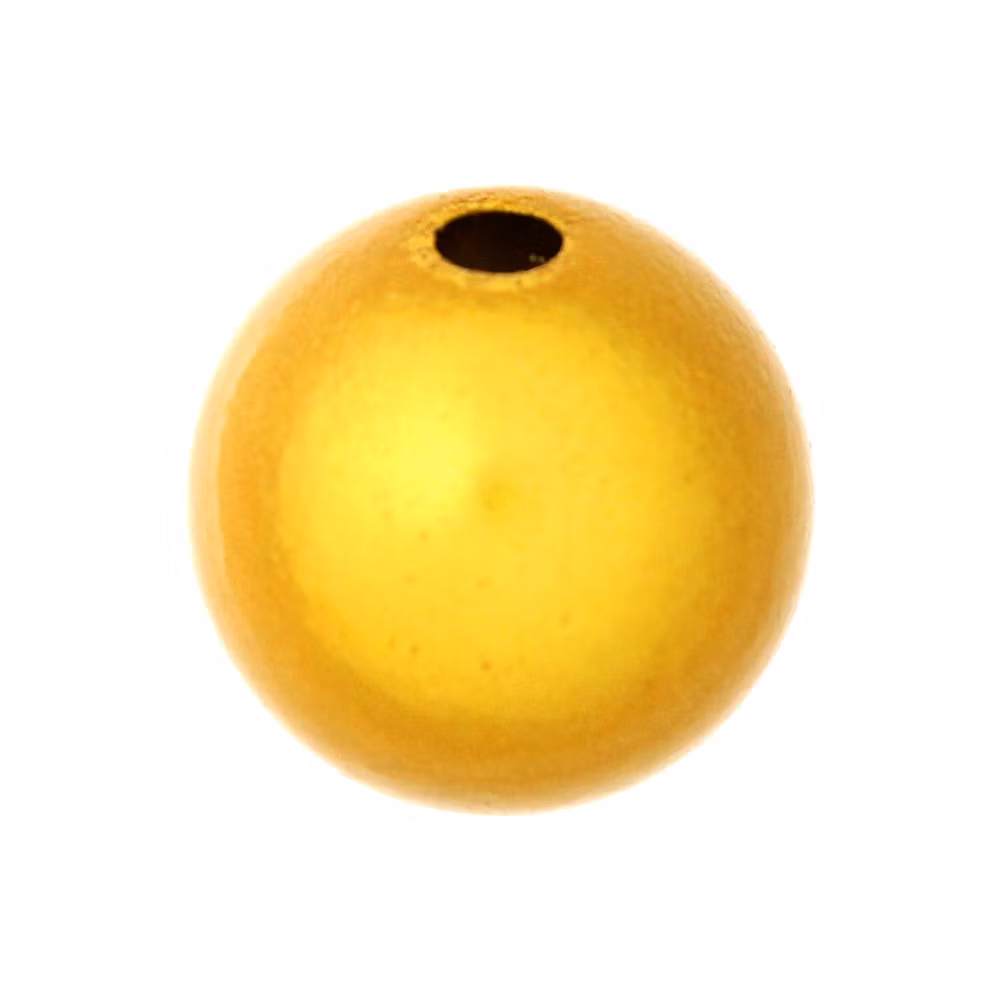 Yellow Gold Miracle Rund Acrylpärla 18mm 1st