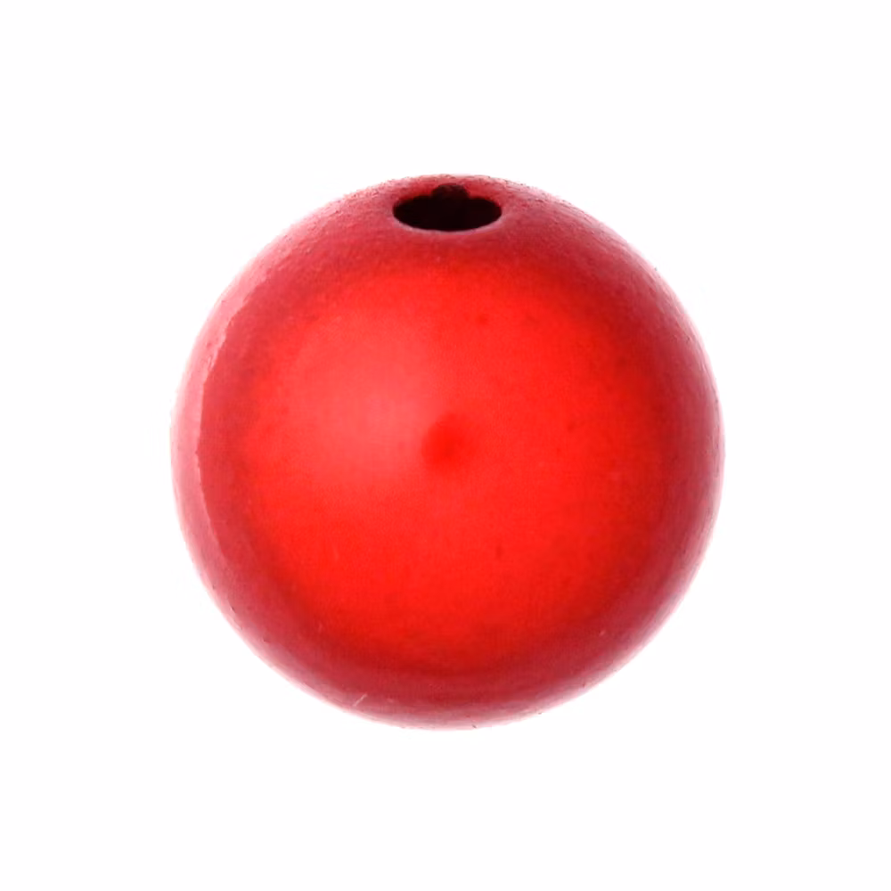 Red Miracle Rund Acrylpärla 18mm 1st