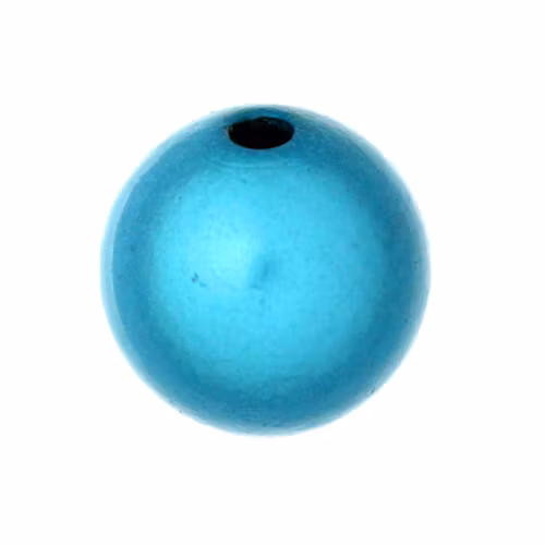 Turquoise Miracle Rund Acrylpärla 18mm 1st