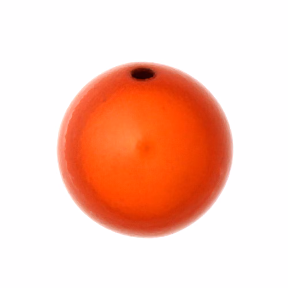 Orange Miracle Rund Acrylpärla 18mm 1st