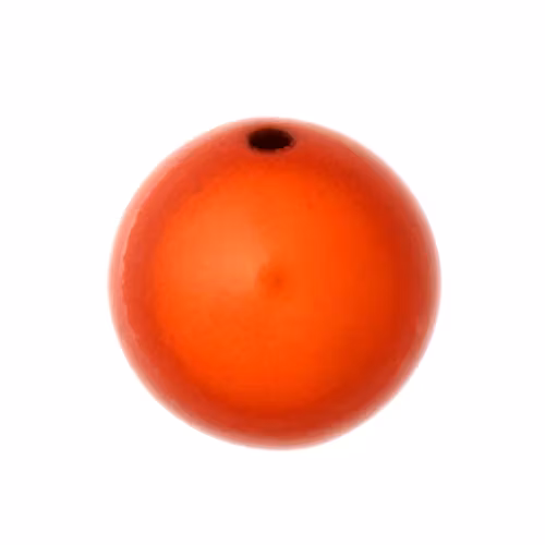 Orange Miracle Rund Acrylpärla 18mm 1st