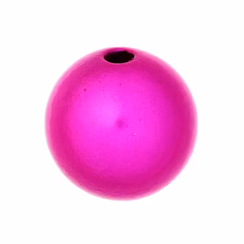 Hot Pink Miracle Rund Acrylpärla 18mm 1st
