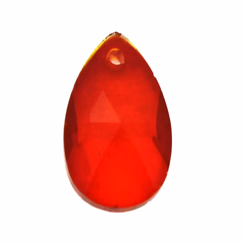 Ruby Pear Pendant 22x13mm 1st