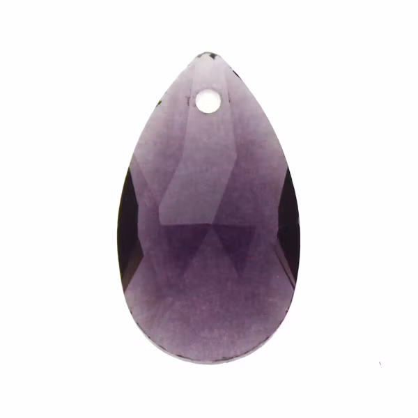 Purple Pear Pendant 22x13mm 1st