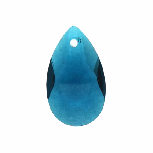 Teal Pear Pendant 16x9mm 1st