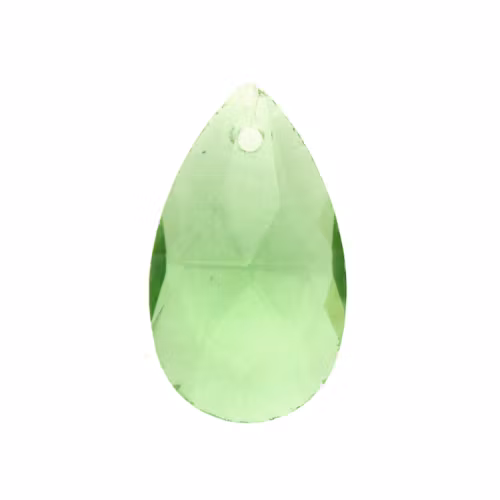 Light Green Pear Pendant 16x9mm 1st