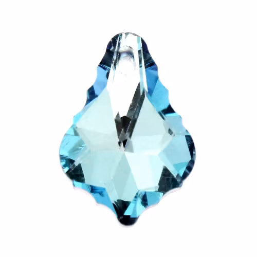 Blue Ice Rainbow Baroque Pendant 16x11mm 1st