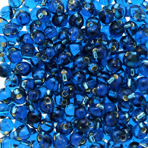 Silverlined Capri Blue DP-0025 Miyuki Drops 3,4mm 10g
