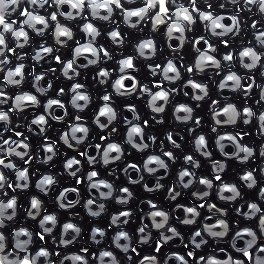 Metallic Gunmetal DP-0451 Miyuki Drops 3,4mm 10g