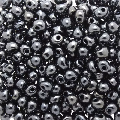 Metallic Gunmetal DP-0451 Miyuki Drops 3,4mm 10g