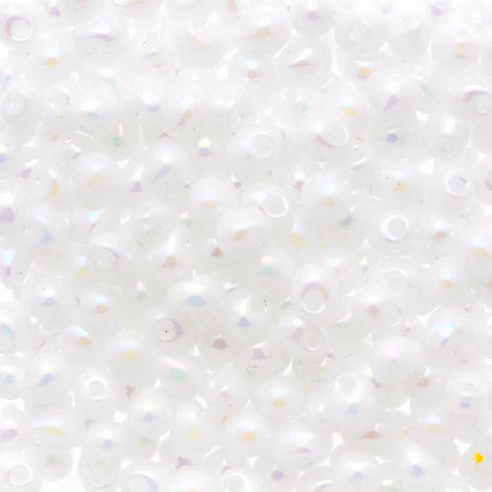 White Pearl AB DP-0471 Miyuki Drops 3,4mm 10g