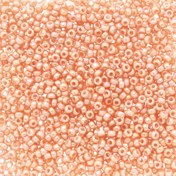 Opaque Peach Luster 15-0596 Miyuki Seedbeads 15/0 5g