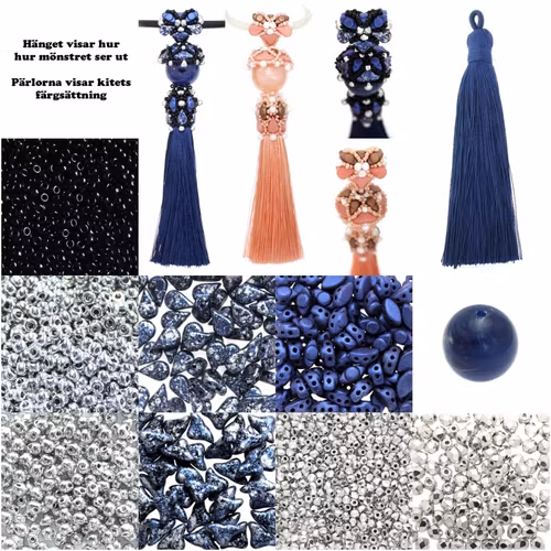 Blå Helamovo Tofs Kit (EJ MÖNSTER ENDAST PÄRLOR)