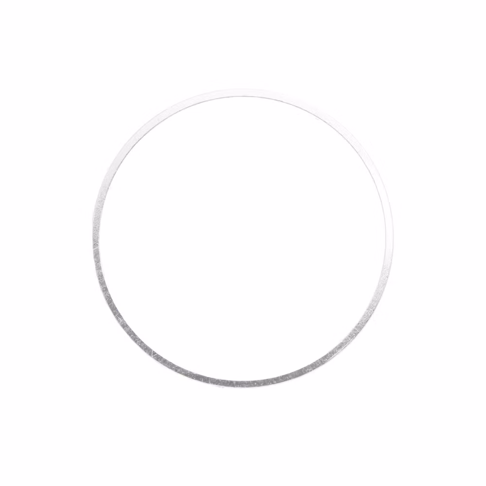 Silverfärgad 25mm Metallram Rund 1st